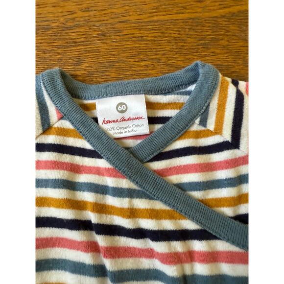 Hanna Andersson Girls' Striped Dress Set Size 3-6 Months - Picture 3 of 4